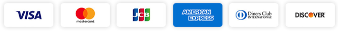 VISA,mastercard,JCB,AE,Diners Club,DISCOVER