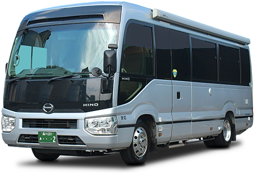 水洗トイレ付きメイクバス